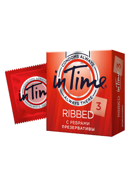 IN TIME Condoms #3 Ribbed (Small)