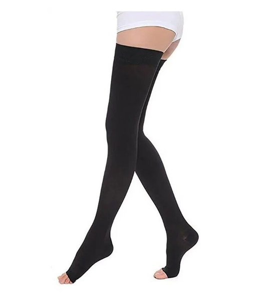 Black Compression Stockings, Class 2 - Center Compress