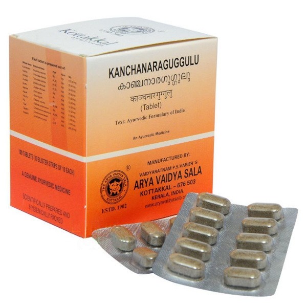 Kanchanar Guggulu Tablets (100ct) - Kottakkal Arya Vaidya Sala