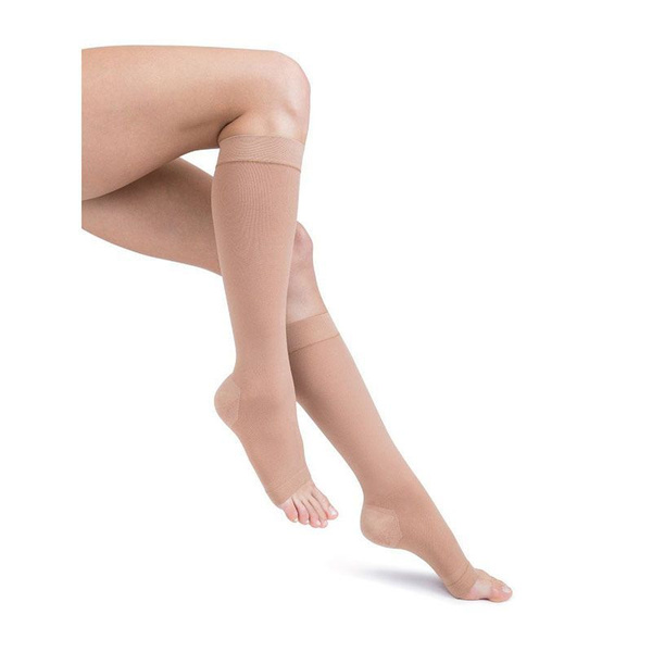 Compression Socks (Beige Cotton, 1 Pair) - Avicenum