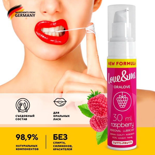Tutti-Frutti Flavored Edible Lubricant for Women - Water-Based, Oral Sex Friendly