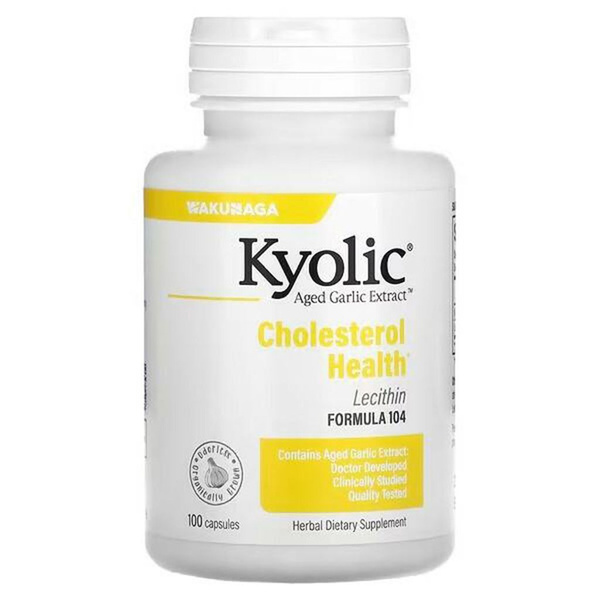 Kyolic Garlic Extract Supplement with Lecithin: Lower Cholesterol Naturally (100 Capsules)