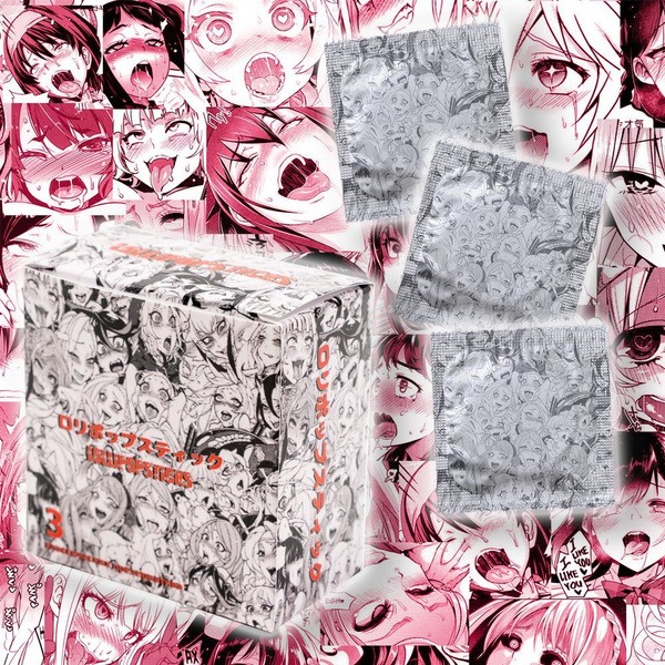 Anime Ahegao Condoms (3 Pack)