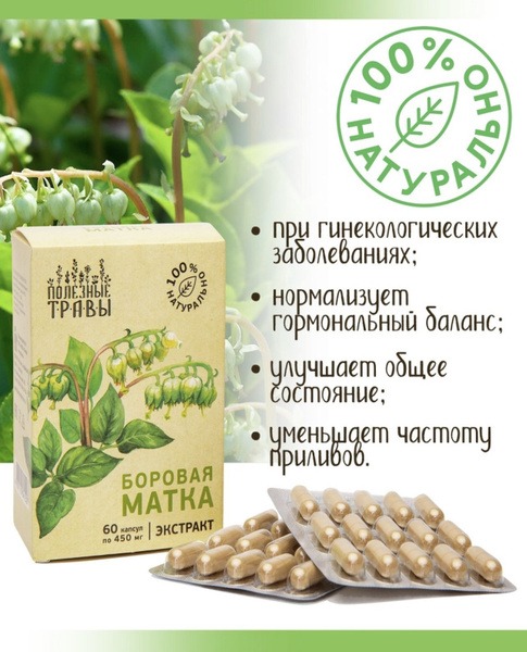 Women's Health Supplement with Uterine Herb (60 Capsules)