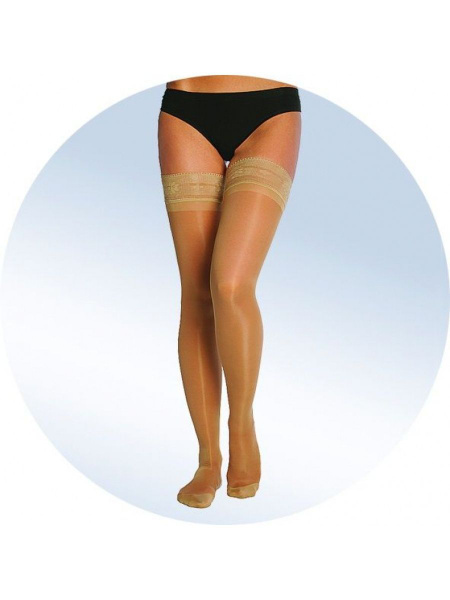 Beige Compression Stockings, Class 2 - ORTO