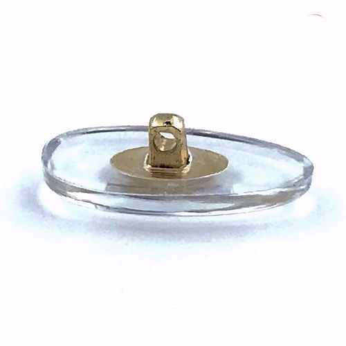 Hypoallergenic Nose Pads for Glasses: Gold Accent, 15mm (4-Pack)