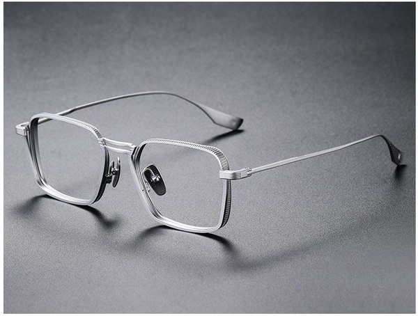 DITA125 Pure Titanium Eyeglass Frames: Retro Full-Rim Polygon Design