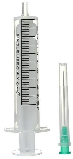 21G 0.8x40mm 10ml Sterile Disposable Syringe (2-Part)