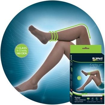 B.Well Black Compression Stockings - Class 1 Compression