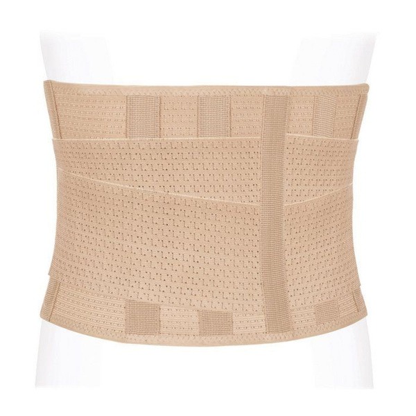 Ecoten Lumbar-Sacral Semi-Rigid Orthopedic Corset (PRR-125) - Size M (Beige) - 25cm Height
