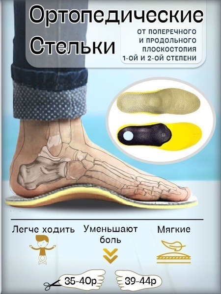 Orthopedic Insoles: Massaging Sports Insoles for Men & Women