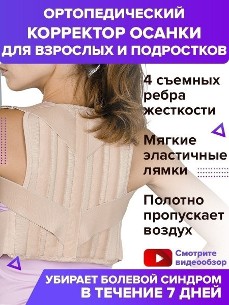 Posture Corrector Brace for Teens &amp; Adults - Trives T.54.01