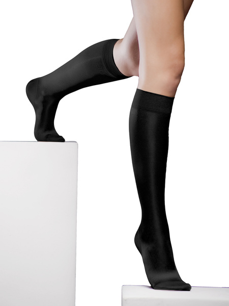 Filorosso Compression Socks: Black, Class 1, 1 Pair