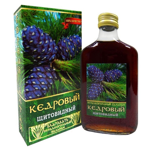 Cedar Nut Thyroid Balsam: Alcohol-Free, Red Brush Extract