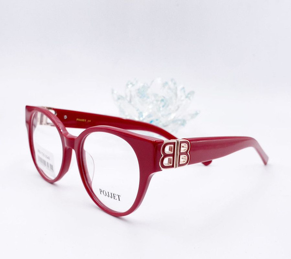 Women's Red Pojjet 004 Eyeglass Frames