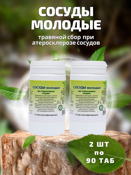 Gordeev's Herbal Remedy for Atherosclerosis: 90 Phytotablets (2 Packs)