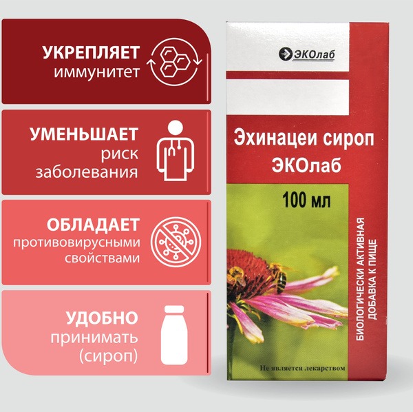 Echinacea Syrup for Immunity - Ecolab (100ml)