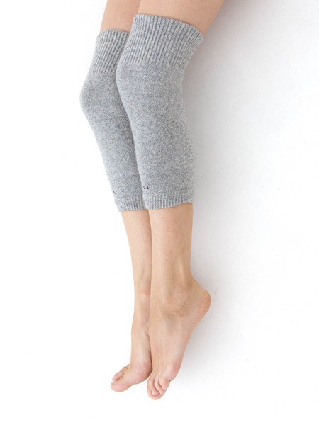 Long Gray Wool Knee Highs