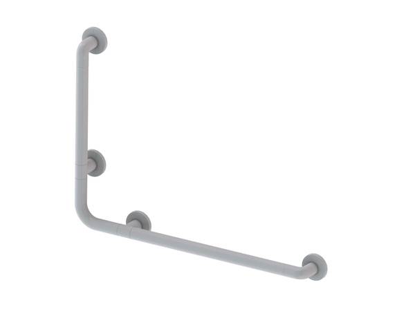 White 90-Degree Corner Handrail