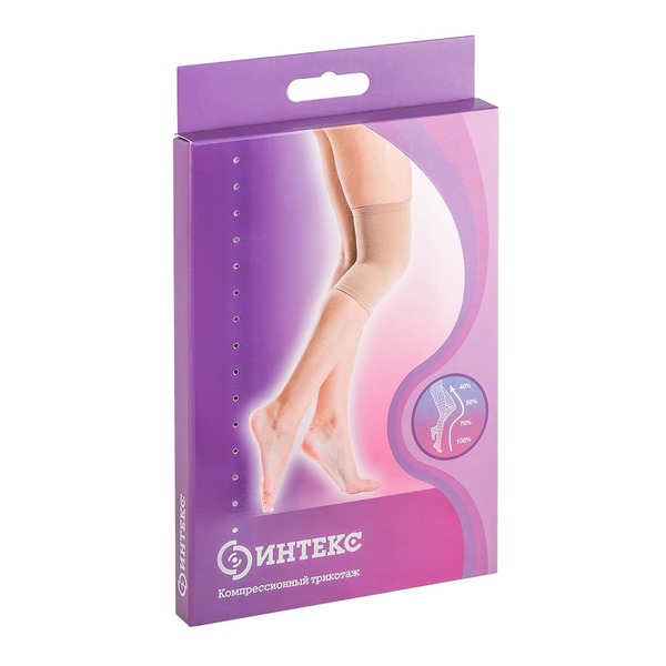 Intex Knee Support Brace, Beige, Medium, 1 Unit (Class 1 Compression)