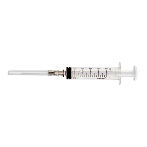 Pascal 3-Part Syringe with 22G Needle (100 Pack)