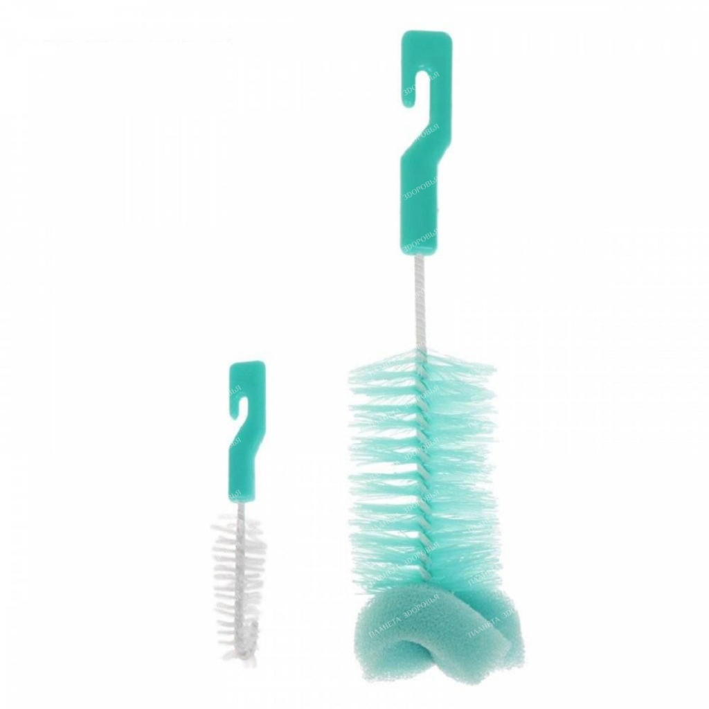 POMA Brushes for washing baby bottles and milk nipples, art. 417, 2 pcs