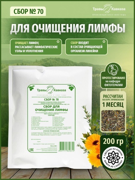 Caucasus Herbs Lymphatic Cleansing Tea Blend (200g)