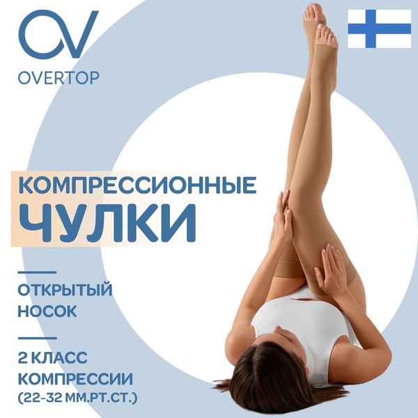 Overtop Compression Socks: Beige, 20-30 mmHg, 2 Pack