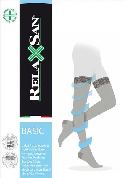 Relaxan Beige Compression Stockings (0 Compression)