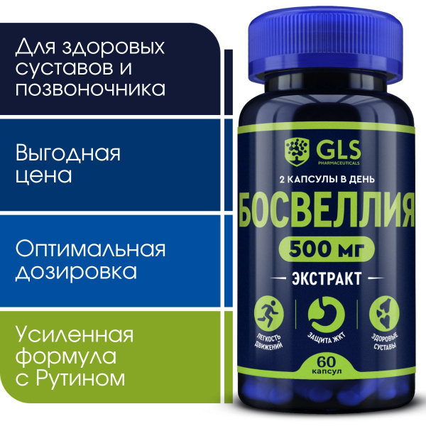 Boswellia &amp; Rutin Joint &amp; Bone Support Supplement - 60 Capsules