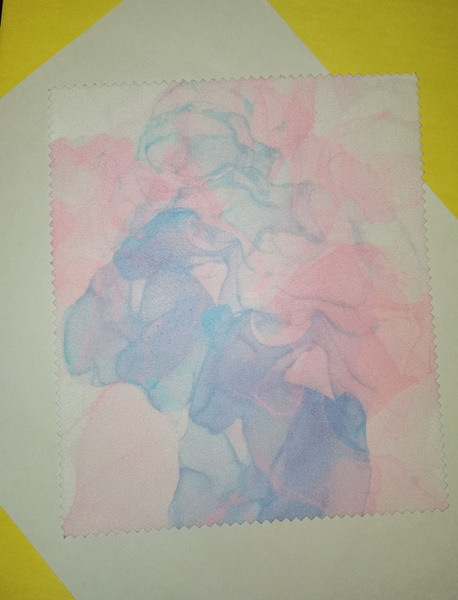 Pink Watercolor Eyeglass Cleaning Cloth