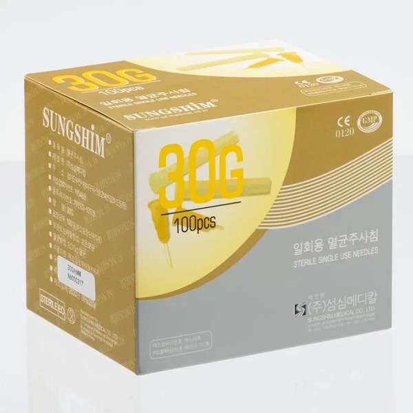 30G (0.30mm) Mesotherapy Injection Needles (6 Pack)