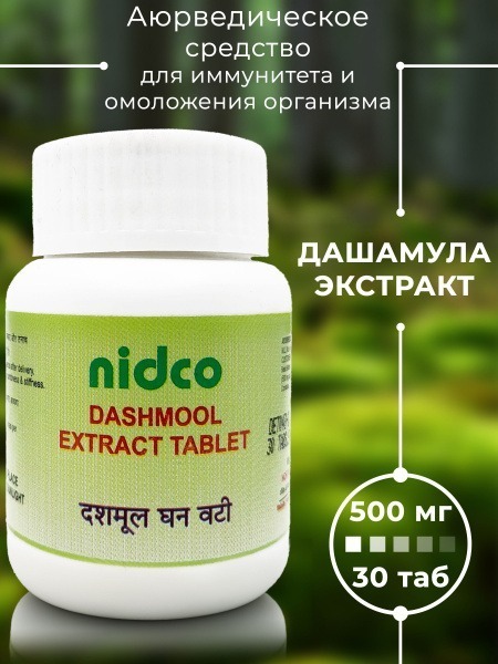 Dashmool Extract 500mg Tablets (30 Count) - Nidco Ayurveda