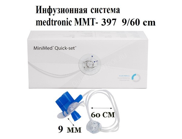 Medtronic MMT-397 Quick-Set Infusion Set (9mm/60cm)
