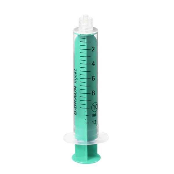 B. Braun Injekt 10ml Syringes (50 Pack, Luer-Lock, 2-Part, Needleless)