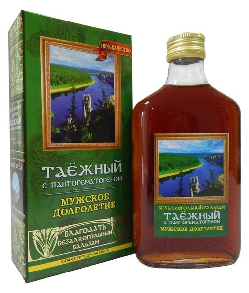Taiga Herbal Balm with Pantohematogen (0.25L Glass Bottle)