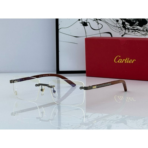 Cartier CT0490O Eyeglass Frames: Unisex Nearsightedness Glasses