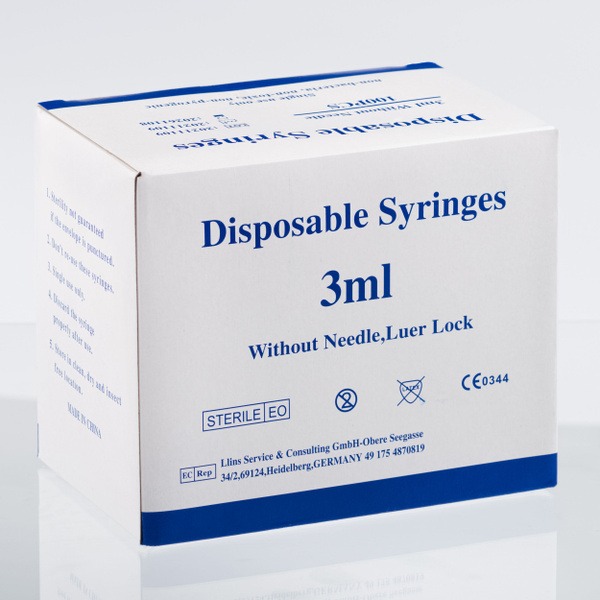Luer Lock Syringes (3ml, 10 Pack)