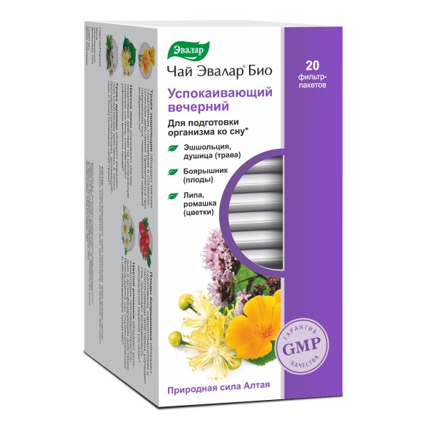 Evalar BIO Calming Evening Tea Bags (2g)