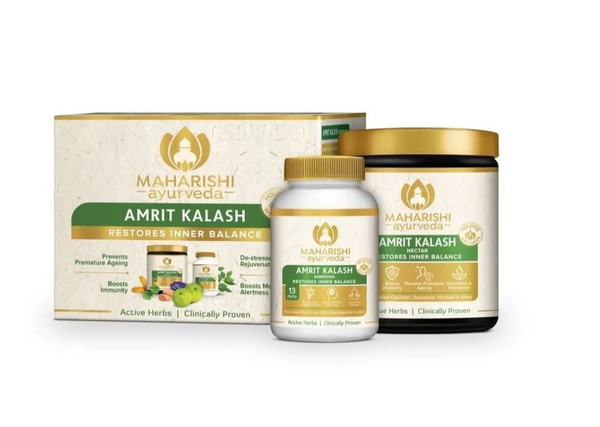 Amrit Kalash Maharishi Ayurveda: Immunity &amp; Rejuvenation Tablets &amp; Paste (60 Tabs + 600g)