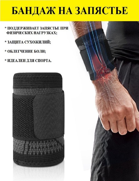 Wrist Brace: Supportive, Compression, & Adjustable