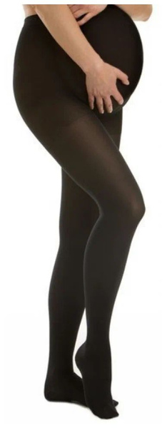Black Compression Stockings, 20-30 mmHg, 1 Pair