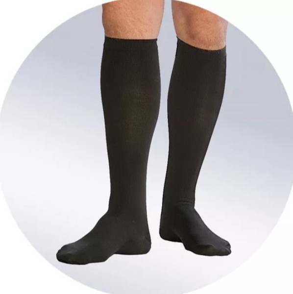 Black Compression Socks, 20-30 mmHg