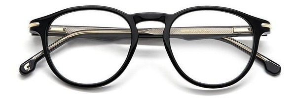 Carrera 287/S 807 Black Round Acetate Men's Eyeglass Frames