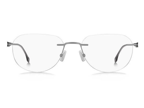 Hugo Boss BOSS 1265/B SVK Men's Grey Rectangular Metal Eyeglass Frames