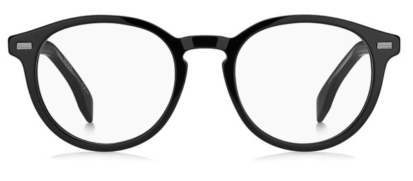Hugo Boss BOSS 1367 807 Black Acetate Panto Men's Eyeglass Frames