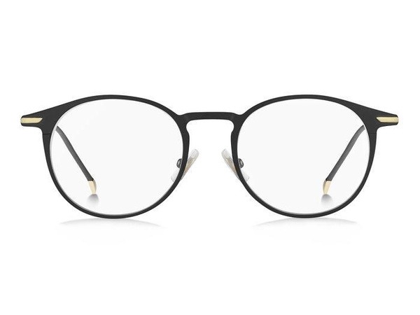 Hugo Boss BOSS 1252 003 Black Round Titanium Eyeglasses Frames