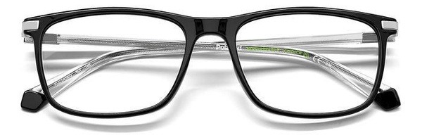 Polaroid PLD D458/G 807 Black Square Plastic Men's Eyeglass Frames