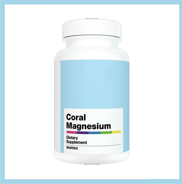 Coral Magnesium 802.5mg Capsules: Dietary Supplement