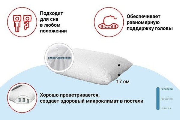 70x50cm Anatomical Pillow: Premium Support &amp; Comfort
